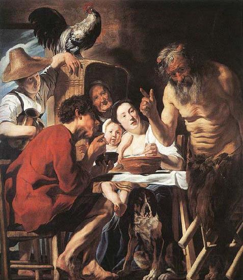 Jacob Jordaens Satyr and Peasant